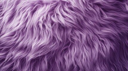Naklejka premium Close-up of plush purple fur texture.