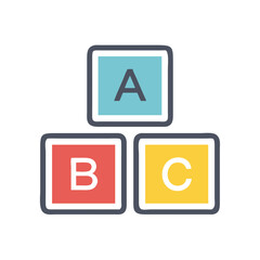  Simple Alphabet Blocks Icon