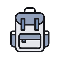  Backpack Vector Icon