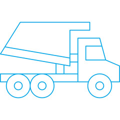 Tipper single vector illustration icon