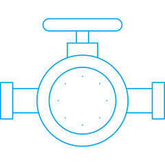 Valve II single vector illustration icon