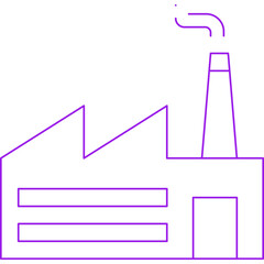 Factory I single vector illustration icon