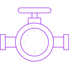Valve II single vector illustration icon