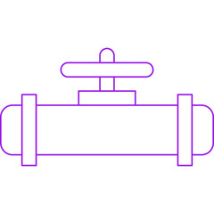 Valve I single vector illustration icon