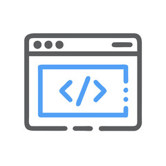  Coding Vector Icon
