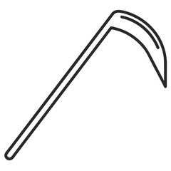 Obraz premium minimalist crowbar line art for DIY home repairs 