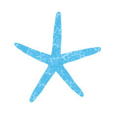 starfish blue bubbly scales paint 