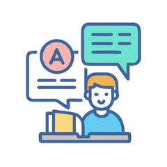  Colorful Language Learning Icon