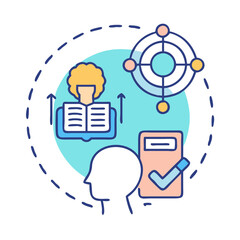  Colorful Learning Focus Icon