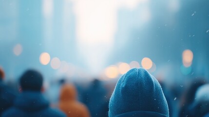 capture bustling urban environment with vibrant streets and blurred people in backdrop conveying essence of travel