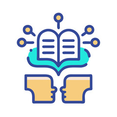 Fototapeta premium Simple Learning Techniques Icon