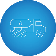 Tank Truck single vector illustration icon