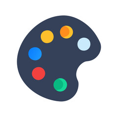  Modern Paint Palette Icon