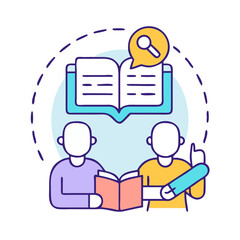  Reading Comprehension Icon Design
