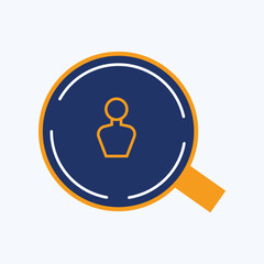 Target Audience Icon for Market Segmentation and Business Strategy