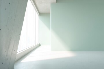 Obraz premium capture minimalistic interior with focus on clean lines and muted colors