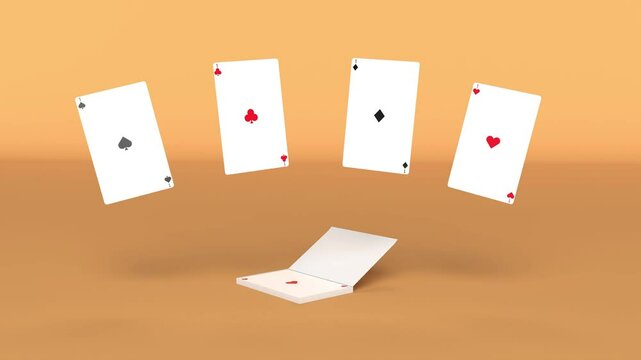 deck of playing cards opens and closes