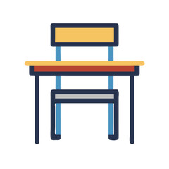  School Desk Icon Design