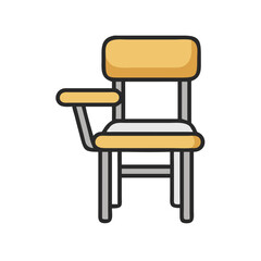  Creative School Chair Icon
