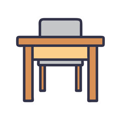  Modern School Desk Icon