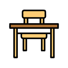  Creative School Desk Icon