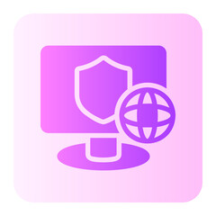 Secure  gradient icon