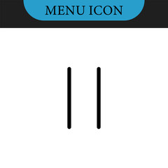 Set icons menu for apps and web. Hamburger Menu Icon. Vector icons set. Vector illustration