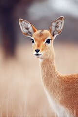 capture essence of rare animal species in minimalistic setting with vast copy space