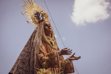 Resurrection Sunday, Holy Week procession, traditional Catholic celebration 