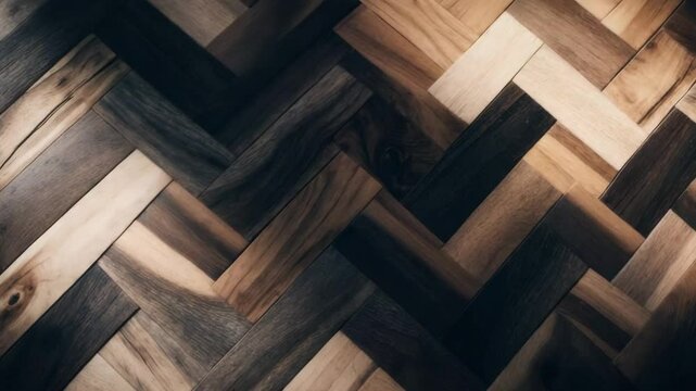 Chevron neutral smooth wood parquet design