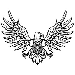 Obraz premium eagles. Design elements for logo, label, emblem, badge template.