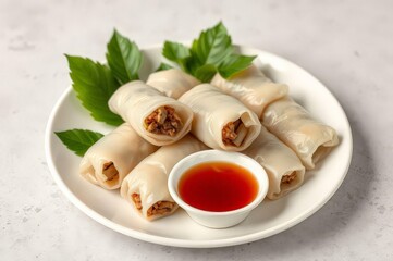 Traditional Banh Cuon Plating