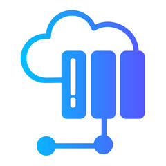cloud computing gradient icon