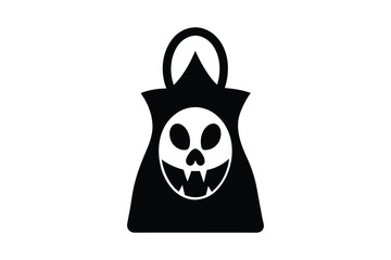 Halloween Trick or Treat Bag silhouette vector