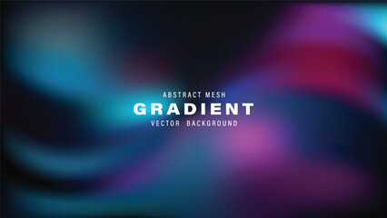 Abstract Mesh Gradient Vector Background Teal Purple Design

