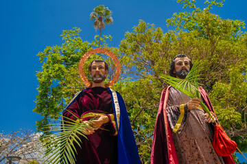 Holy Week procession on Palm Sunday in Medellín.