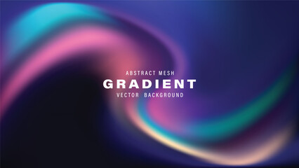 Abstract Mesh Gradient Vector Background Design Template
