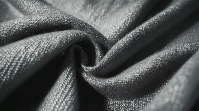 Grey tweed design, gray wool fabric, textured salt and pepper m&eacute;lange upholstery background.