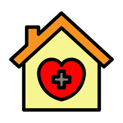 Home Care Vector Filled Icon Design 