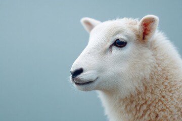 Obraz premium close-up of traditional eid al-adha lamb minimalist look