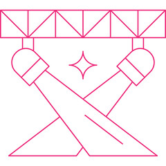 Spotlight single vector illustration icon