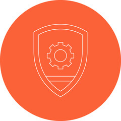 Security Settings single vector illustration icon