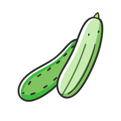 cucumber icon, cucumber vector illustration-simple illustration of cucumber, perfect for cucumber logos and icons