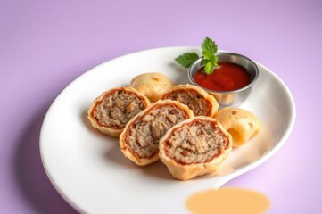 Savory Haitian P&acirc;t&eacute; on a Plate