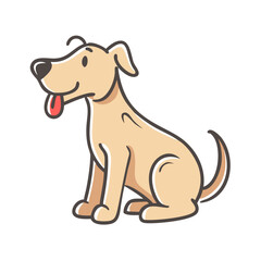 dog icon, dog vector illustration-simple illustration of dog, perfect for dog logos and icons