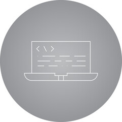 Programming single vector illustration icon