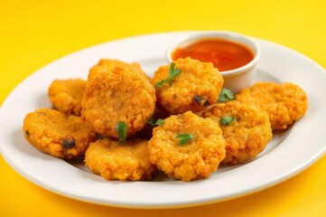Vibrant Haitian Akra Fritters