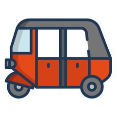 Linear color Bajaj auto icon