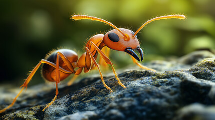 Close-Up of Ant Face