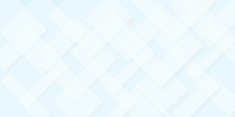 Minimal geometric white and blue light background Abstract white monochrome vector. Abstract graphic Banner design.